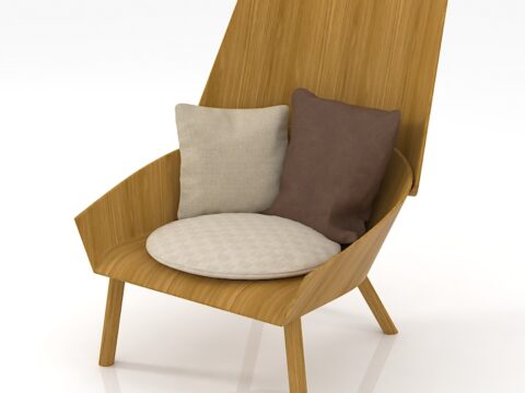 Eugene Lounge Chair 3d model