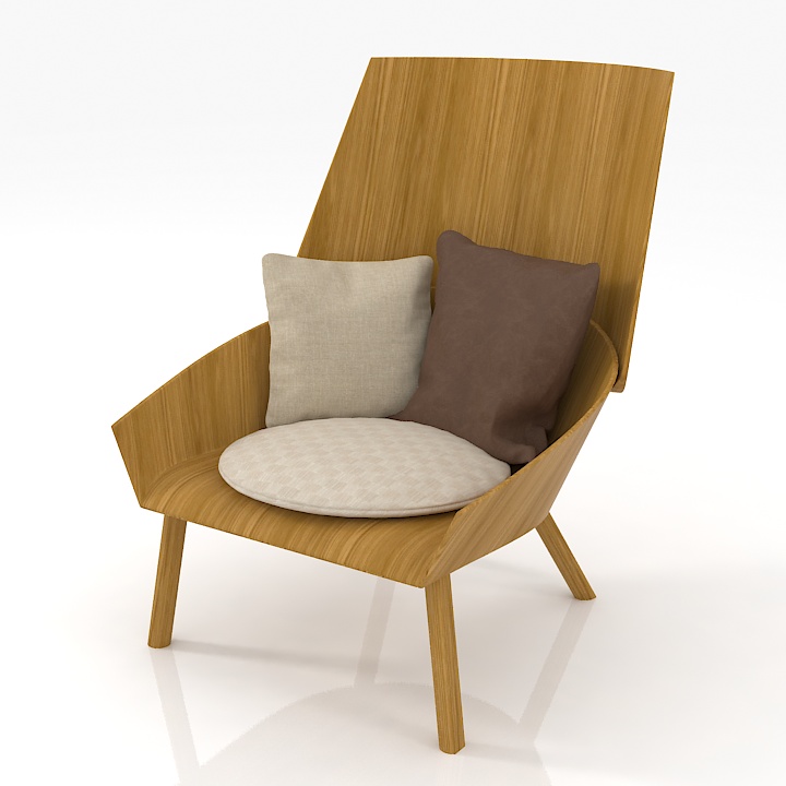 Eugene Lounge Chair 3d model