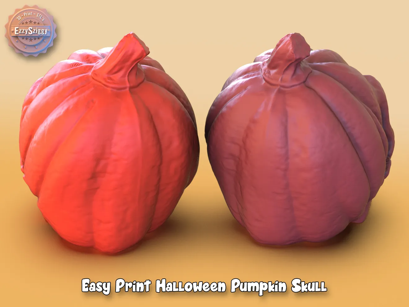 Halloween Pumpkin Skull3 3d model