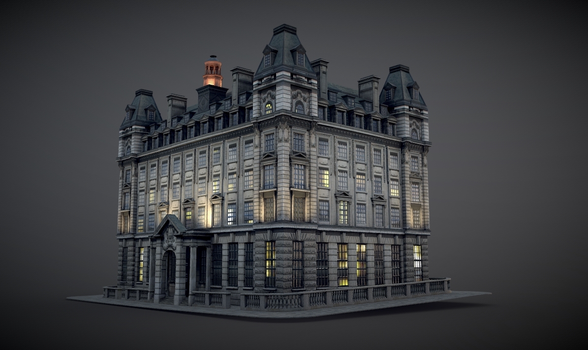 London, Kinnaird House 3d model
