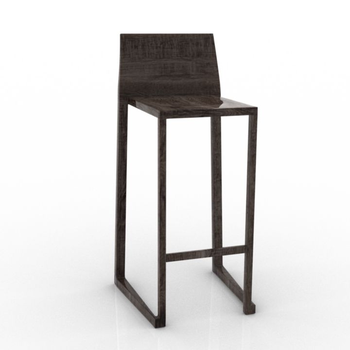 MOMA STUDIO DALIA BLACK BAR CHAIR 3d model