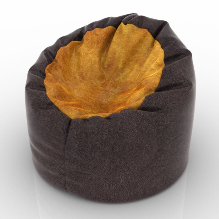 Puf Bicolor Jumbo Bag Bowly 3d model