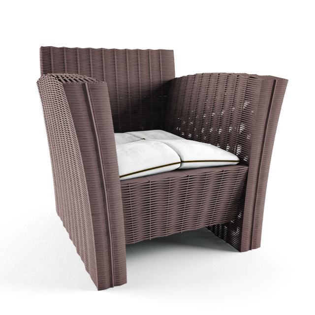 Rattan Chair 3d model
