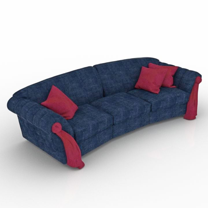 Silver Fox Sofa 3d model