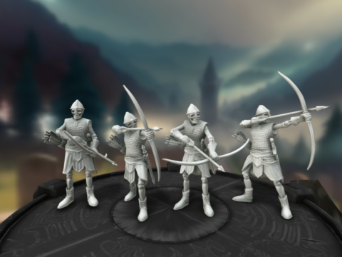 Heroscape: Skeleton Archers 3d model