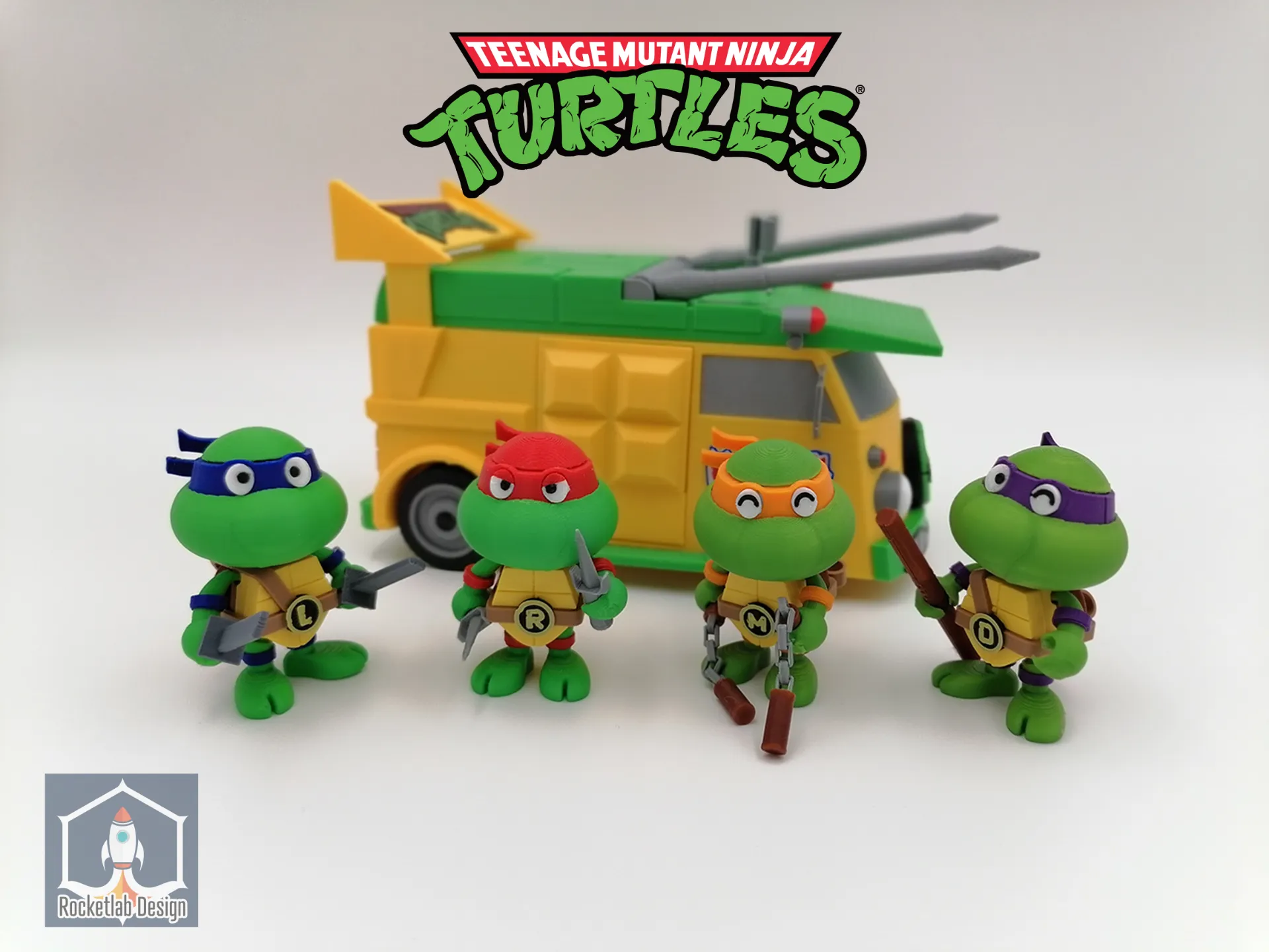 TMNT Ninja Turtles Cute Minifigures 3d model