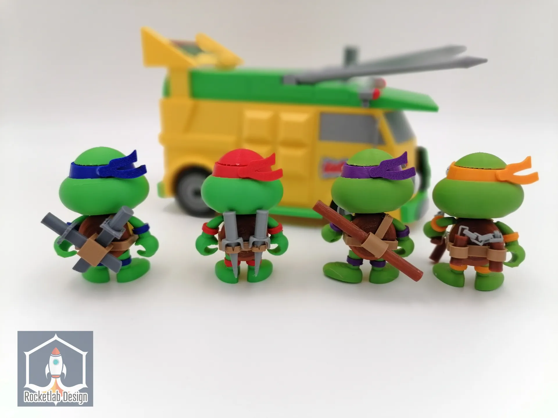 TMNT Ninja Turtles Cute Minifigures2 3d model