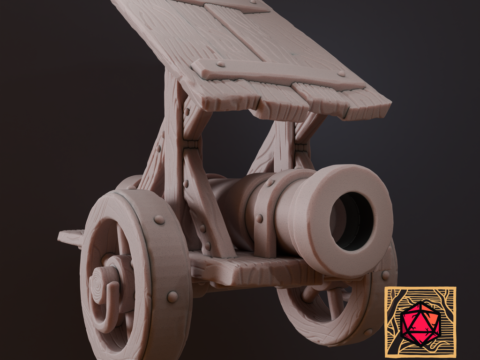 Tabletop Battlefields - Mobile Medieval Bomber 3d model