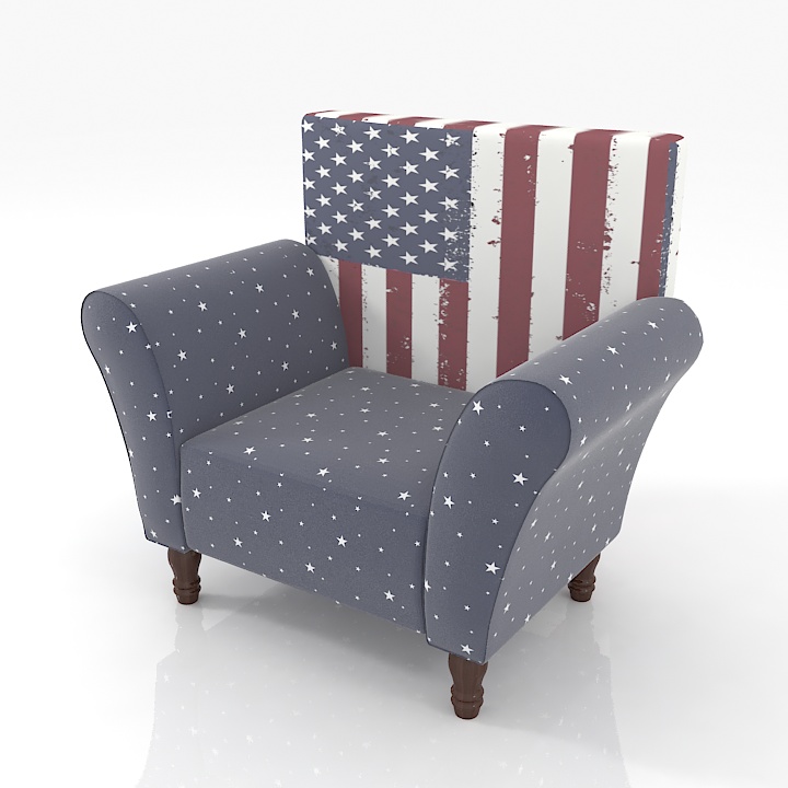 Toledo Furniture Usa Armchair 3d model