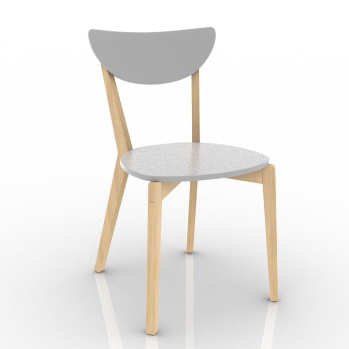 Wooden Furniture INFURN Home Sommen Dining Chair 3d model