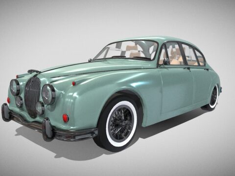 1962 Jaguar MK2 3d model