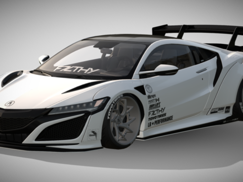 2017 Acura NSX 3d model