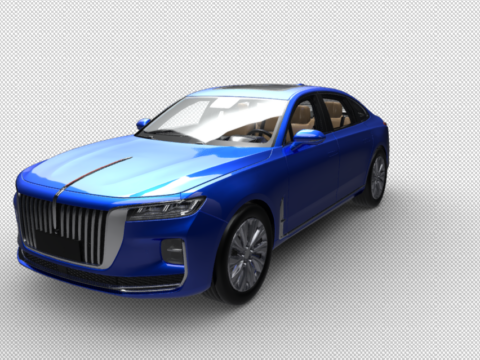 2020 Hongqi H9 3d model