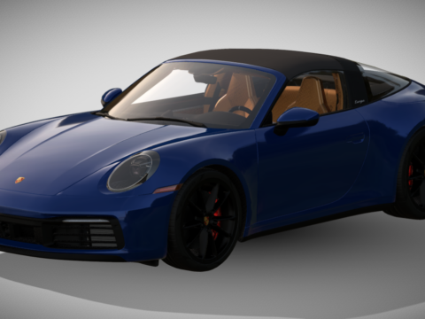 2021 Porsche 911 Targa 4S (992) 3d model