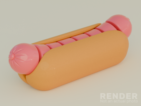 Articulated HotDog 3d model