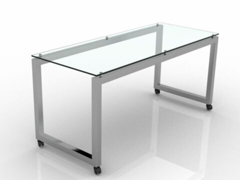 Glass Table Cart 3d model