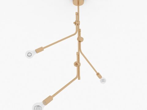Handle Studio art deco 02 ceiling lamp 3d model
