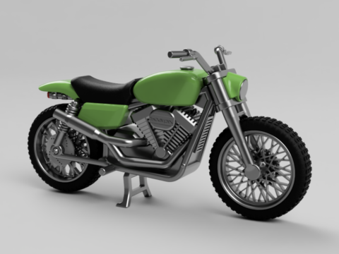 Harley Davidson Scrambler 3d model