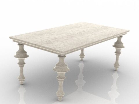 Luciano Zonta Table 3d model