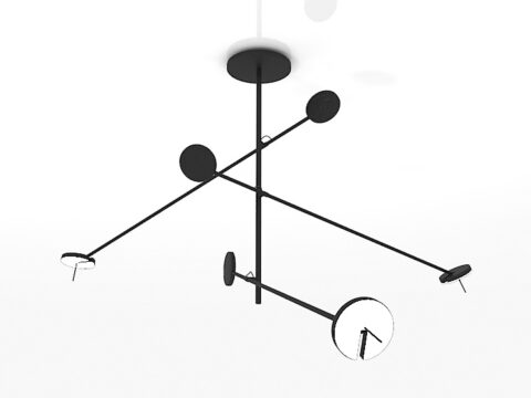 Luster LEDS - C4 INVISIBLE pendant lamp 00-5079-05-05 Chandelier 3d model