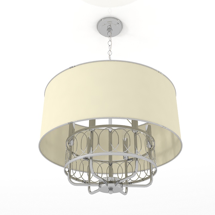 Luster Venn 6 Light Drum Chandelier 3d model