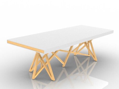 Roche Bobois Christophe Delcourt Saga dining table-Collection Les Contemporains 3d model
