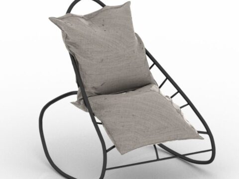 Rocking Chair LX 3d model