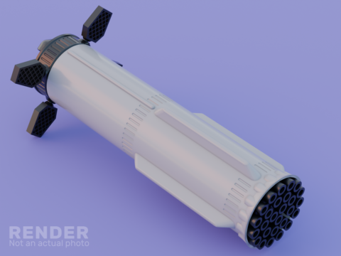 SuperHeavy Booster 3d model