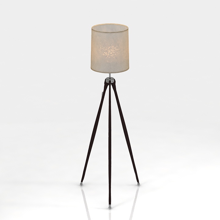 Torchere Floor Lamp 60s Style 3d model