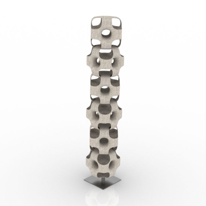 Torchere HOLLOW CUBE LAMP Floor Lamp 3d model
