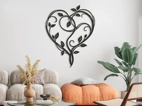Wicker heart 3d model