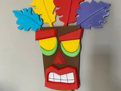 aku aku mask 3d model