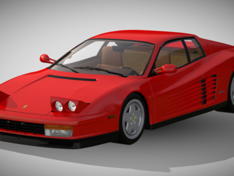 1988 Ferrari Testarossa 3d model