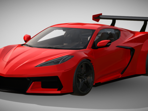 2020 Chevrolet Corvette C8 LB 3d model