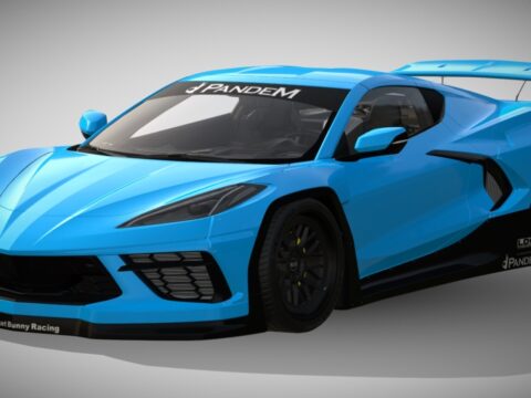 2020 Pandem Corvette C8 Rocket Bunny 3d model