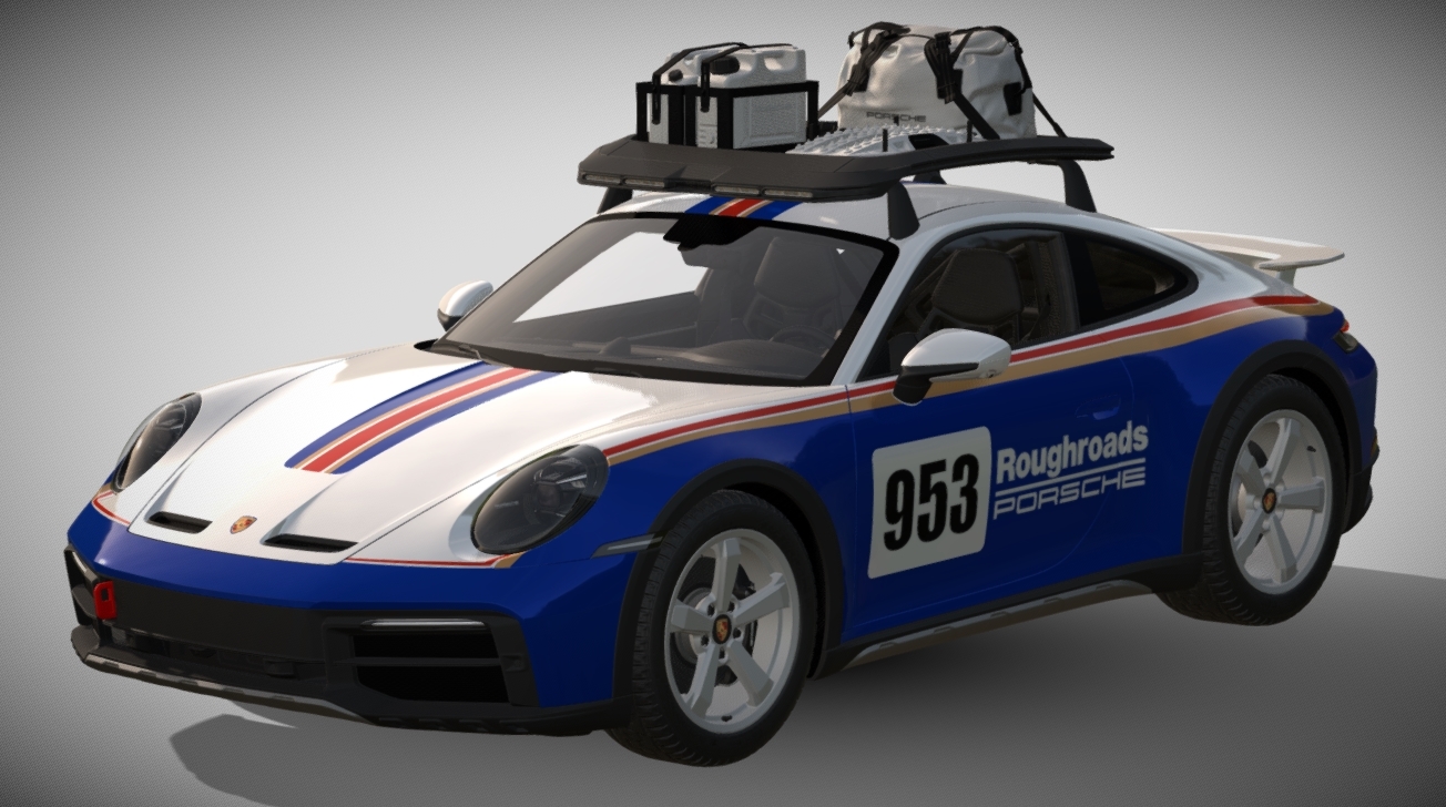2023 Porsche 911 Dakar Rallye Design Package 3d model