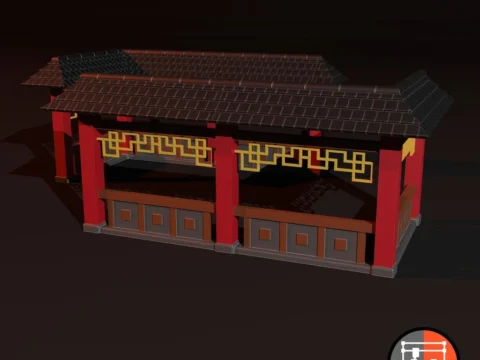 Asian Terrain 3d model