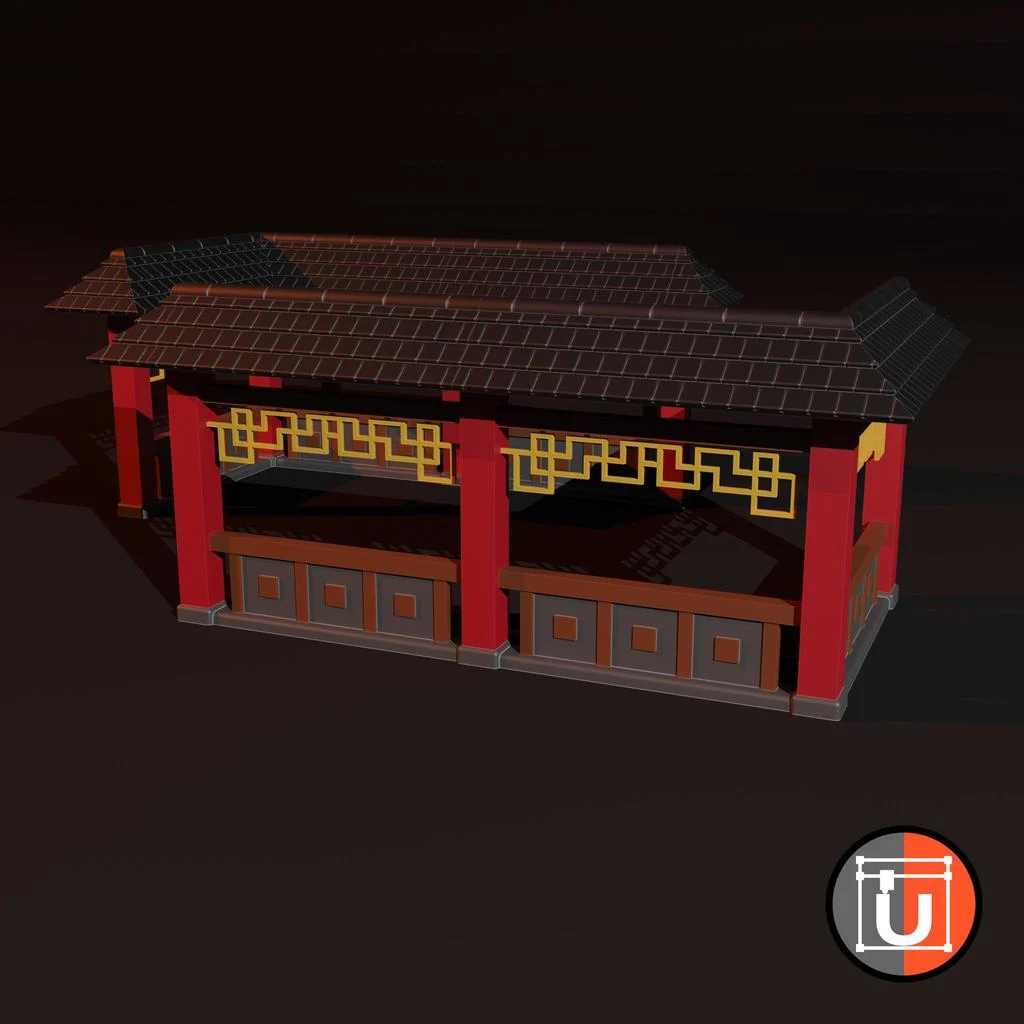 Asian Terrain 3d model