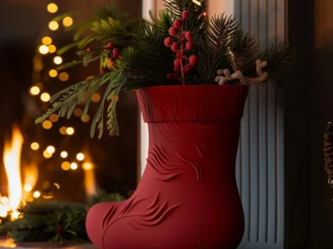 Christmas Stocking Vase 3d model