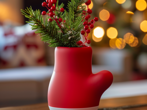 Cozy Mitten Vase 3d model