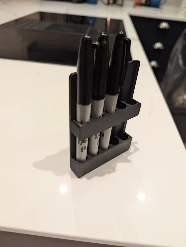 Discreet Cupboard Pen Holder 3d model
