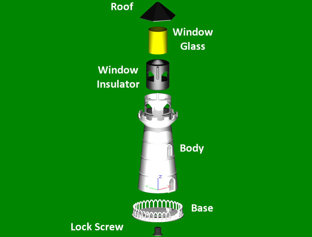 Lighthouse Night Light3 3d model