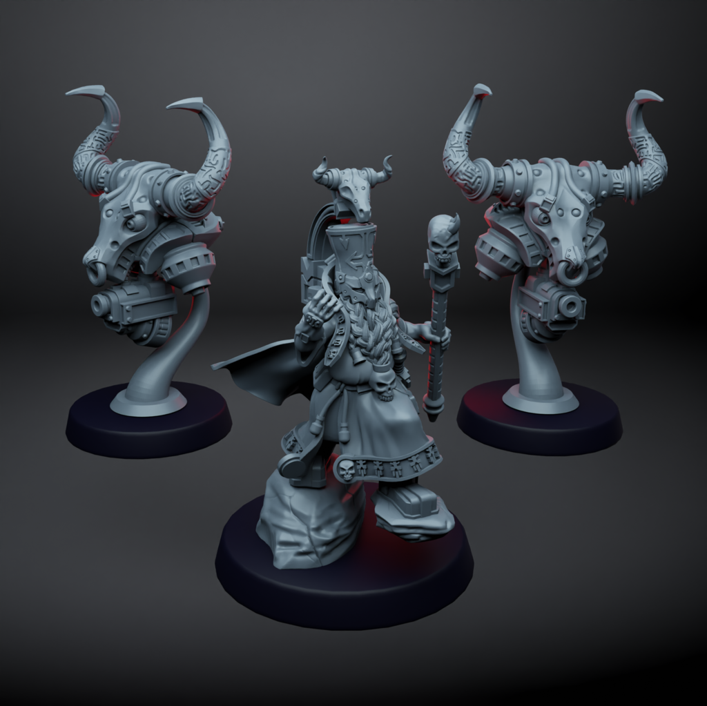 Mage of evil space dwarfs2 3d model