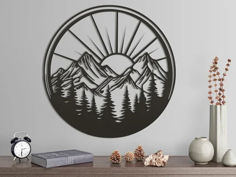Mountain Sun 3d model
