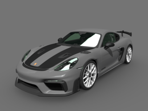 Porsche 718 GT4 RS 3d model