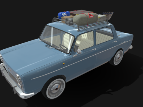SIMCA 1000 1966 3d model