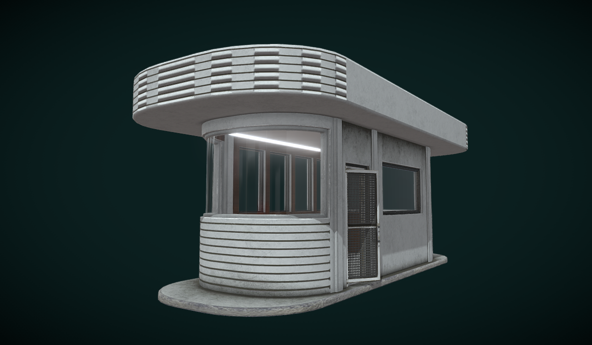 Security room Parking 3d model