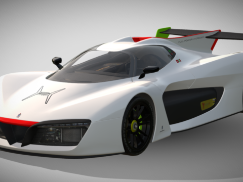 2017 Automobili Pininfarina H2 Speed Concept 3d model