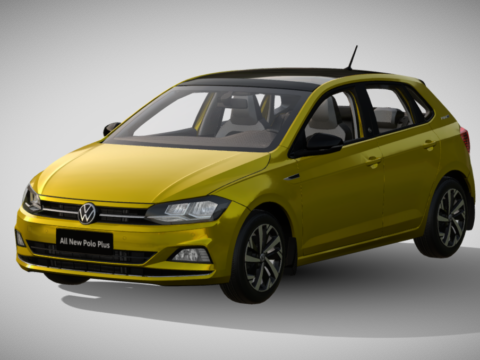 2021 Volkswagen Polo Plus 3d model