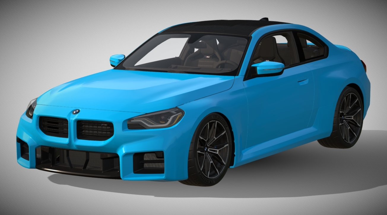 2023 BMW M2 G87 Coupé 3d model